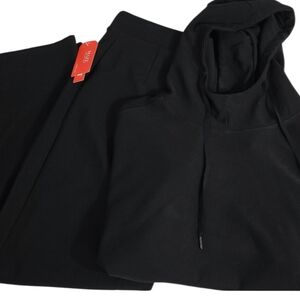 Maze Collection NWT Black Matching  Hooded Sweater Wide Leg Pant Bundle